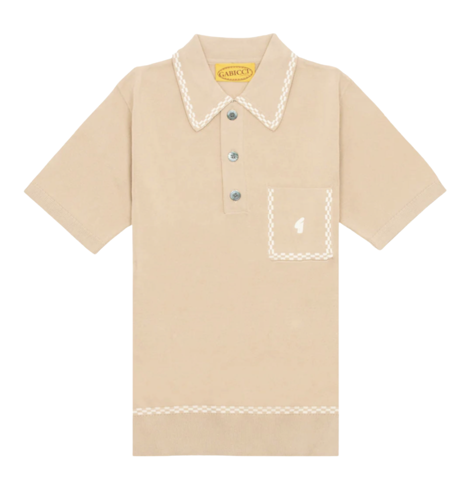 Gabicci Vintage Alexander Polo Shirt Sandstone