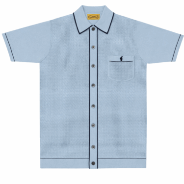 Gabicci Vintage Lello Surf Blue Polo Shirt