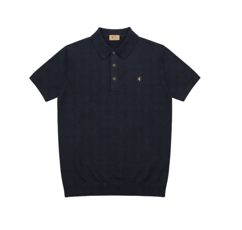 Gabicci Vintage Jackson Navy Polo Shirt