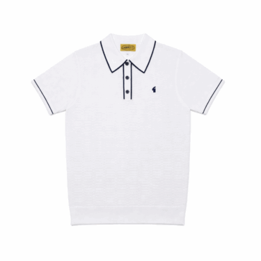 Gabicci Vintage Ronnie White Polo Shirt