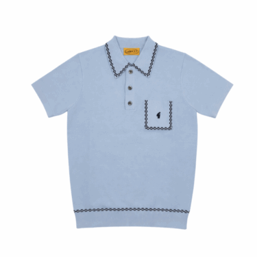Gabicci Vintage Alexander Polo Shirt Surf Blue